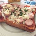 フジぽん's cooksnap of when they made 子供もビックリ!駑迫力ピザトースト(笑).