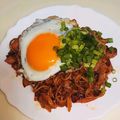 なめこおろし's cooksnap of when they made キムチ焼きそば.