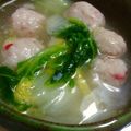 ＋SUN3's cooksnap of when they made 白菜と鶏ダンゴの熱々スープ.