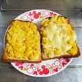 ebipeco's cooksnap of when they made ★簡単コーンマヨチーズトースト★.