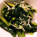 きえまま's cooksnap of when they made 小松菜の茎とジャコいため.