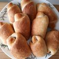 Red♪'s cooksnap of when they made HB カリふわ あんバタ塩パン♪.