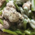 クックQDQWV7☆'s cooksnap of when they made 鶏肉とアスパラガスのチーズ蒸し焼き.