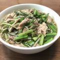 ままばなな1020's cooksnap of when they made ニラサバそば.