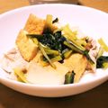 あ～ちゃんさ～ちゃん's cooksnap of when they made 小松菜と厚揚げ、豚肉のサッパリ煮.
