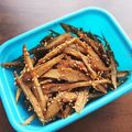 amjkao's cooksnap of when they made ごぼうの味噌にんにく炒め.