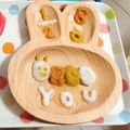 なな♥️'s cooksnap of when they made ハーフバースデー ☆ あおむし風プレート.