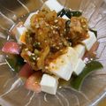 キ＊ラ's cooksnap of when they made 豆腐とわかめのキムチドレッシングサラダ.