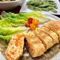 Superlittleboo's cooksnap of when they made ✿人参の彩り卵焼き✿.