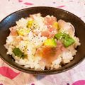 Richland☆Y's cooksnap of when they made 生ハムとアボカドのミニ丼.