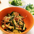 クックE662AA☆'s cooksnap of when they made ☆ミョウガときゅうりの和え物☆.