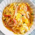 matiyo's cooksnap of when they made 超簡単で超美味♡かに玉丼♡.