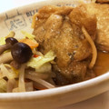 まちゃまっきー's cooksnap of when they made 油揚げと豚ひき肉と豆腐の巾着煮！大根も.