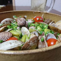 ダイナマイト漆黒's cooksnap of when they made あさりとそら豆のガリバタ焼き.