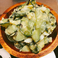 ☆ろんさん☆'s cooksnap of when they made 塩もみきゅうり&ひじきのトロ卵ゆかり和え.