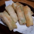 Red♪'s cooksnap of when they made エビとアスパラの春巻き焼き.