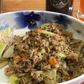 八重の桜's cooksnap of when they made 黒酢黒胡麻黒胡椒☆黒いレタス炒飯！.