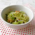 Newチヨコっと♪'s cooksnap of when they made レンジ2分＊春キャベツの梅しらす和え.