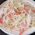 ずぼらのみい's cooksnap of when they made あるもので簡単！うにのクリームパスタ.