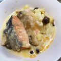 DWELL's cooksnap of when they made 秋鮭と舞茸のポテトクリーム煮♪.