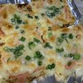 ayakyu83's cooksnap of when they made 油揚げピザ☆めんたいマヨしらす.