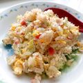 ともみろ's cooksnap of when they made カニカマとたまごの彩りチャーハン.