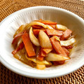 お料理ニャロメ's cooksnap of when they made 玉ねぎと人参のソース炒め♪簡単・弁当.