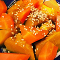 kisberry's cooksnap of when they made ☆かぼちゃと人参の煮物☆.