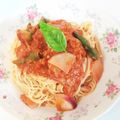 しろもん☆'s cooksnap of when they made ツナのトマトソースパスタ.