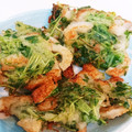 ににこま's cooksnap of when they made 豆苗とちくわのかき揚げ.