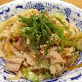 北京パンダ's cooksnap of when they made 豚バラとネギのニンニクぽん酢焼うどん.