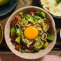 sk_____'s cooksnap of when they made ごま香る♪アボカドマグロ丼.