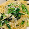 てびり～'s cooksnap of when they made 超簡単★小松菜としらすの和風パスタ.