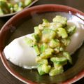 ＊実月＊'s cooksnap of when they made 冷奴のキュウリ味噌のせ.