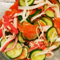 ぷっくりんご's cooksnap of when they made 簡単☆きゅうりとカニかまの酢のもの.