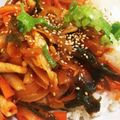 ビリー中毒's cooksnap of when they made 韓国料理ー甘辛イカ丼「オジンオドッパ」.