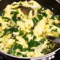 Jyohana's cooksnap of when they made つる菜のかきたま汁.