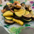 uuuuu7's cooksnap of when they made ズッキーニとお茄子とベーコンのマヨ炒め.