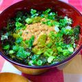 なおミール's cooksnap of when they made 千葉のお母さんの納豆めかぶ丼.