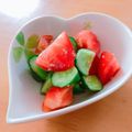 ☆３匹の子ぶた☆'s cooksnap of when they made 塩ダレで★やみつきトマトきゅうり.