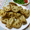 チロル¥655's cooksnap of when they made れんこんの挽き肉はさみ焼き☆.
