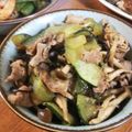 低カロ探検隊's cooksnap of when they made はぐら瓜と豚肉の塩コンブ炒め.