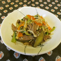 龍青空ママ's cooksnap of when they made きのこと青菜たっぷり♡牛肉の炒め煮.