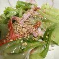 まどちゃんママ☆'s cooksnap of when they made レタスとカニカマのナムル風サラダ.
