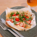 yukiko206's cooksnap of when they made ☺簡単おつまみ☆春巻きの皮でお手軽ピザ☺.