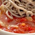 MULA's cooksnap of when they made トマトつゆdeつけ蕎麦.