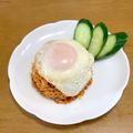 クックP8KGHH☆'s cooksnap of when they made ナシゴレン風ピリ辛チャーハン.