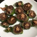 みずづいろ's cooksnap of when they made ふっくらトロとろピーマンの山芋詰め焼き♪.