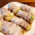 rinasho's cooksnap of when they made ポン酢で美味しいレタスとパプリカの豚巻き.