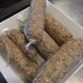 パン焼きBBA's cooksnap of when they made 犬用☆鶏ムネ肉とレバーのソーセージ♡.